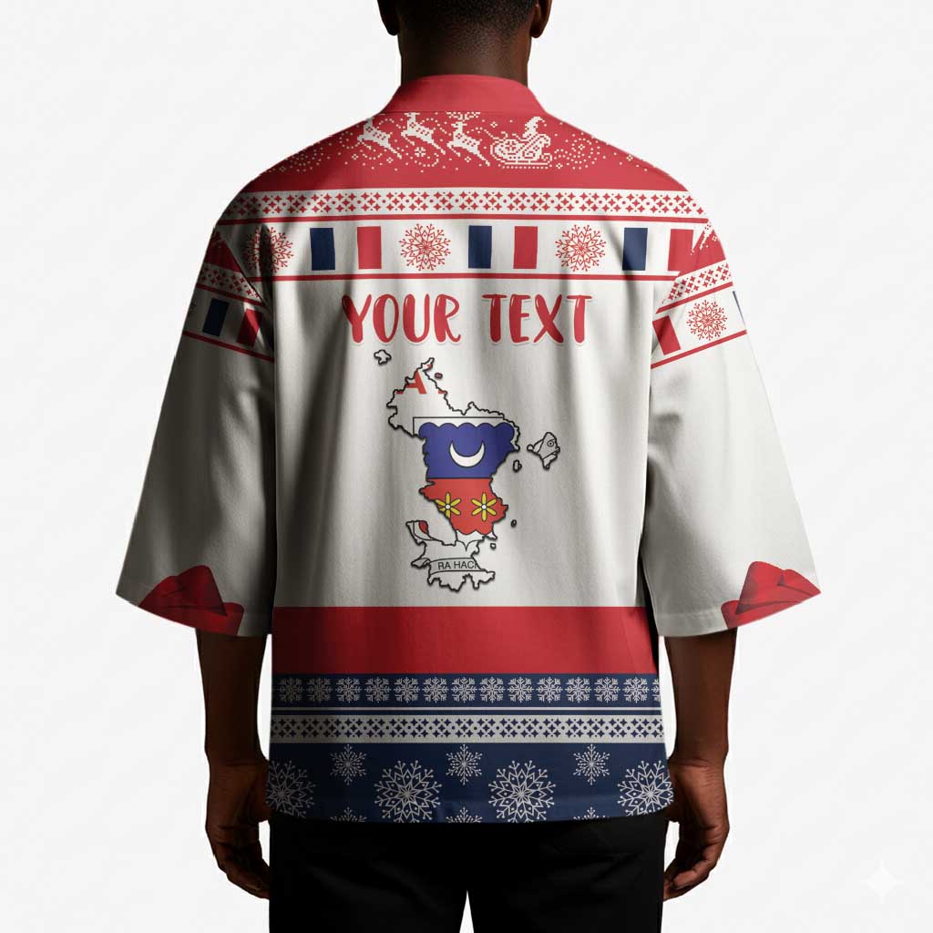 Personalized Mayotte Christmas Kimono Joyeux Noel