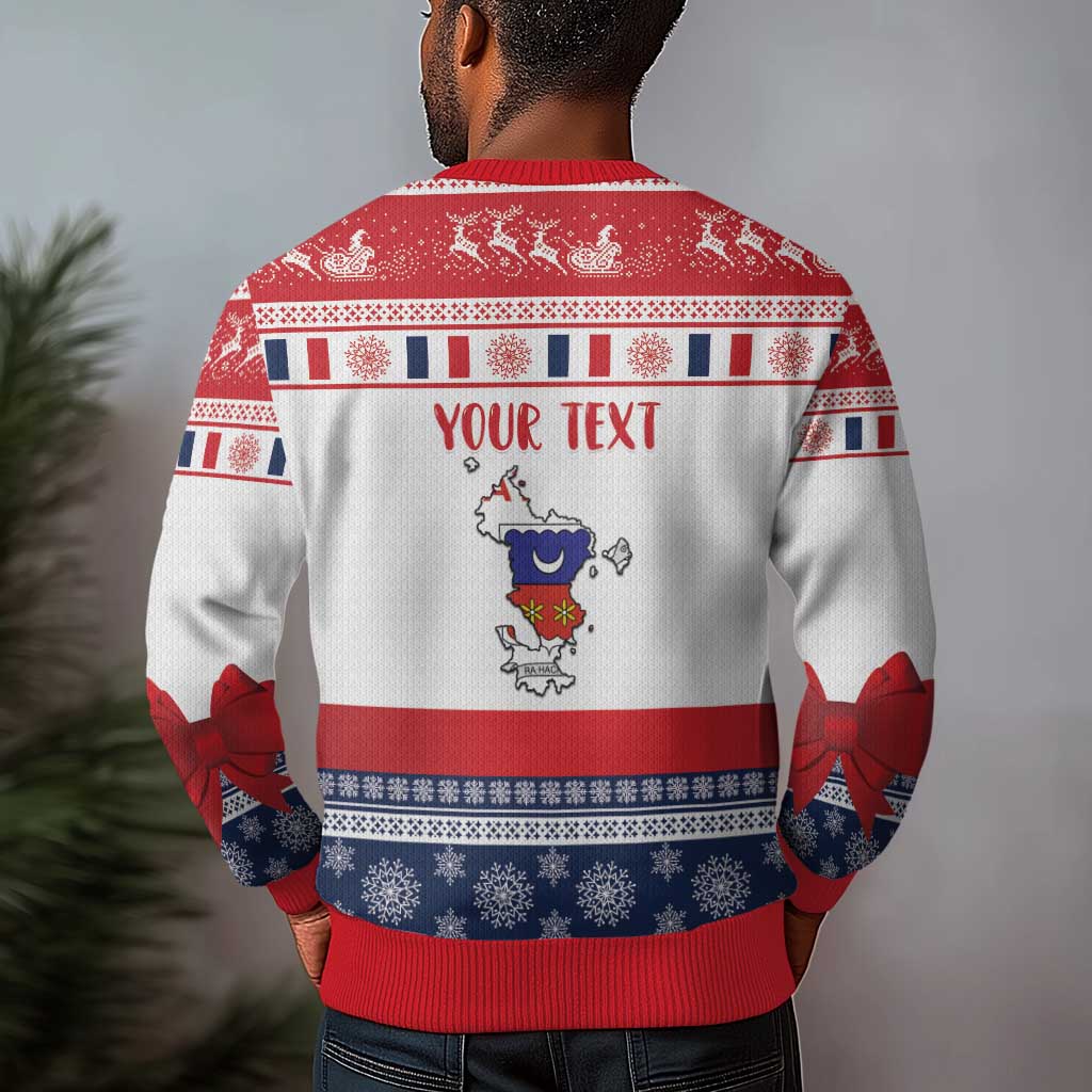 Afro Christmas in Mayotte Personalized Ugly Christmas Sweater Joyeux Noel - African Pride