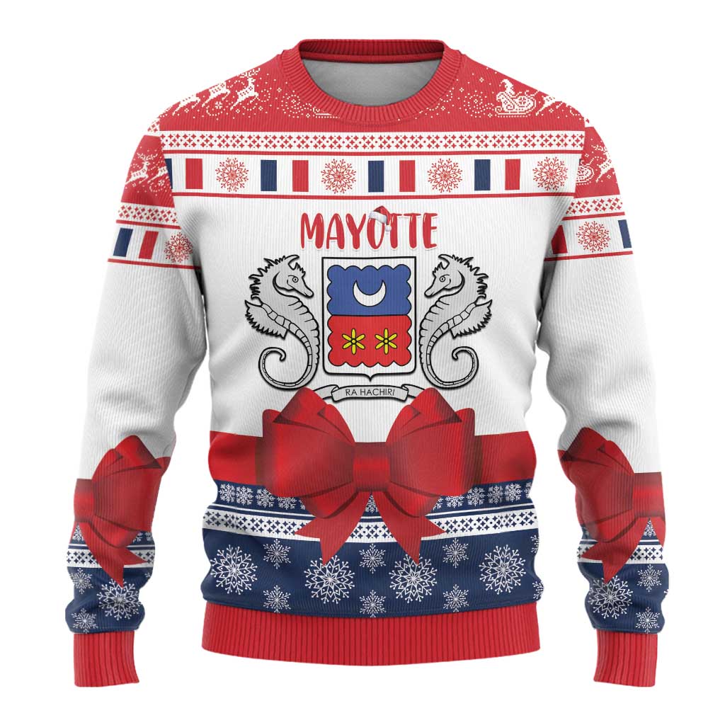Afro Christmas in Mayotte Personalized Ugly Christmas Sweater Joyeux Noel - African Pride