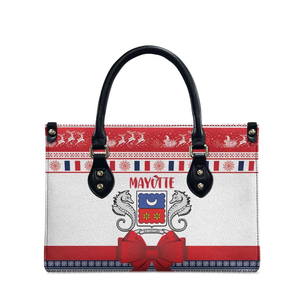 Mayotte Christmas Leather Bag Joyeux Noel
