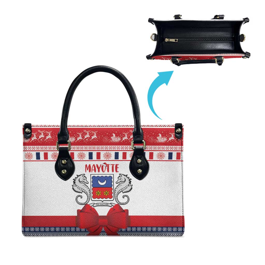 Mayotte Christmas Leather Bag Joyeux Noel