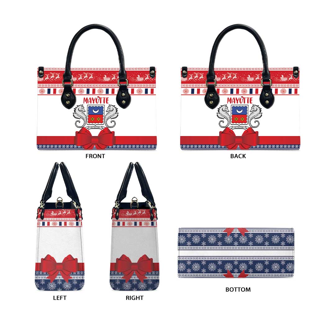 Mayotte Christmas Leather Bag Joyeux Noel