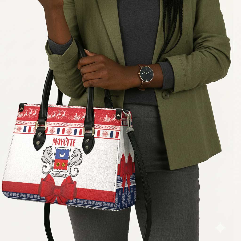 Mayotte Christmas Leather Bag Joyeux Noel