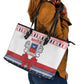 Afro Christmas in Mayotte Leather Tote Bag Joyeux Noel - African Pride