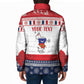 Personalized Mayotte Christmas Padded Jacket Joyeux Noel