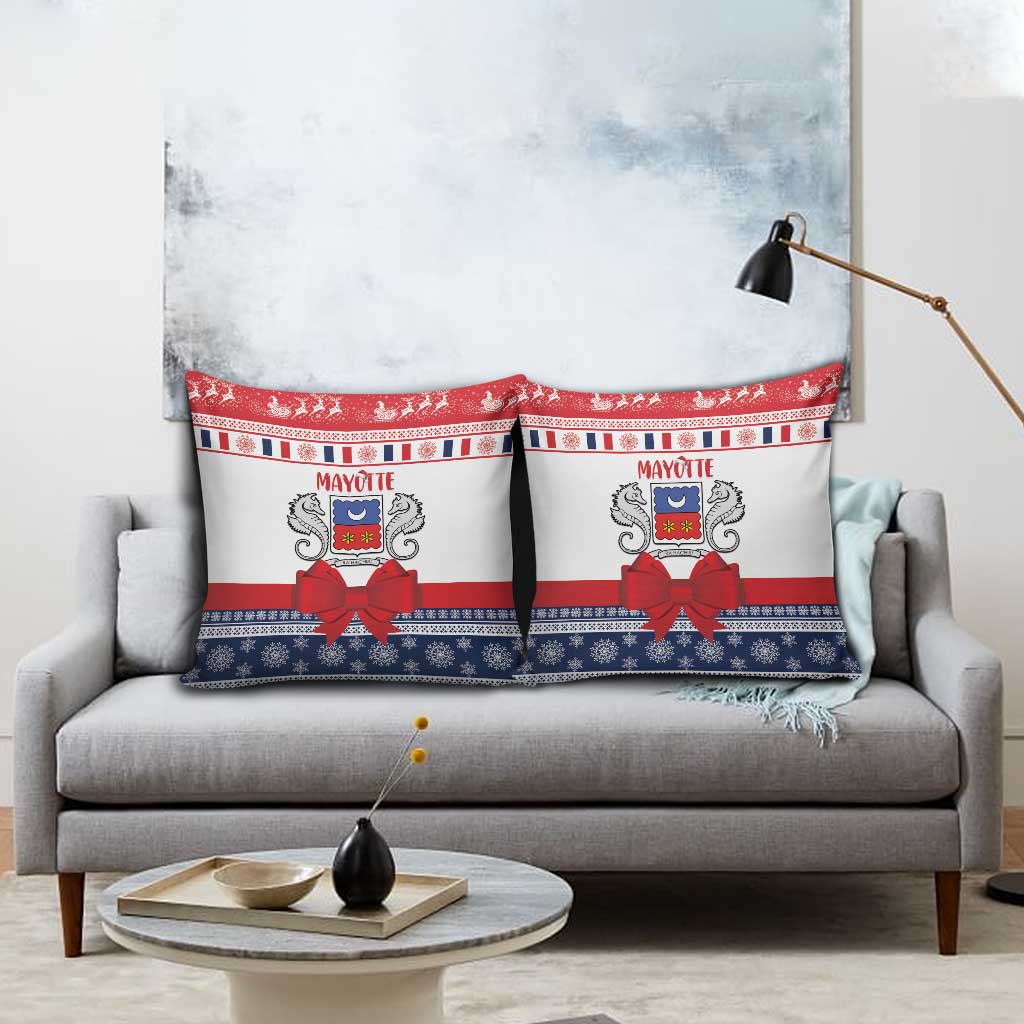 Mayotte Christmas Pillow Cover Joyeux Noel