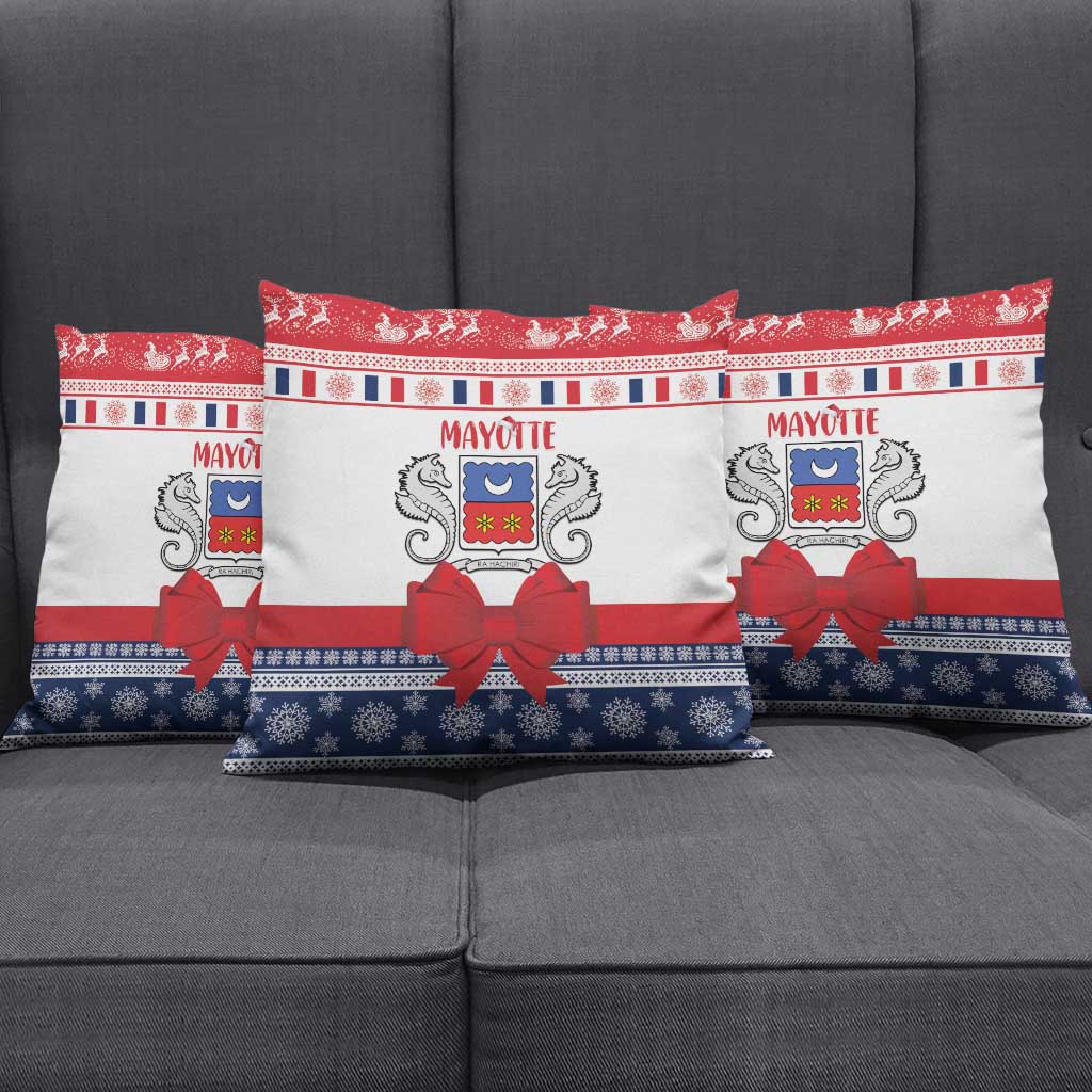 Mayotte Christmas Pillow Cover Joyeux Noel