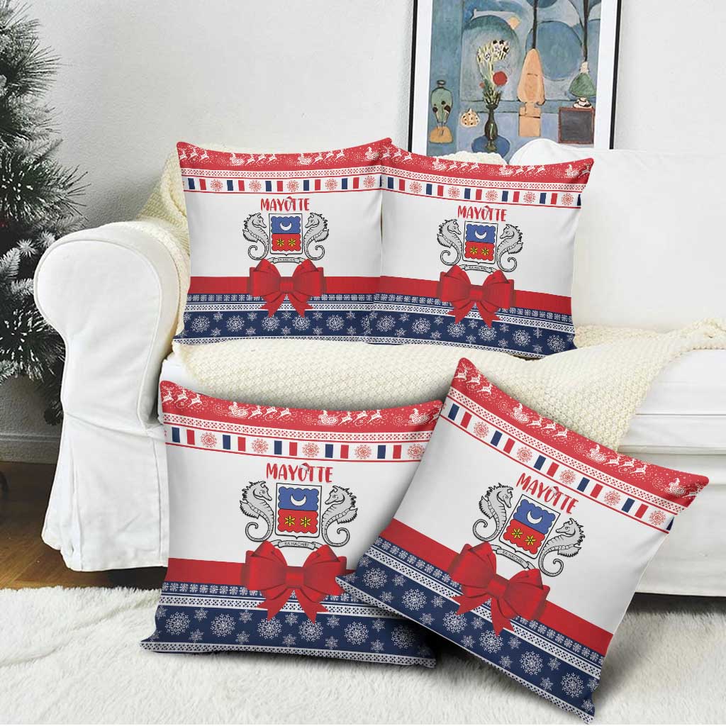 Mayotte Christmas Pillow Cover Joyeux Noel