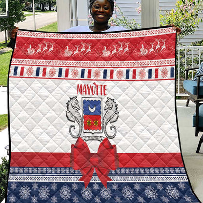 Afro Christmas in Mayotte Quilt Joyeux Noel - African Pride
