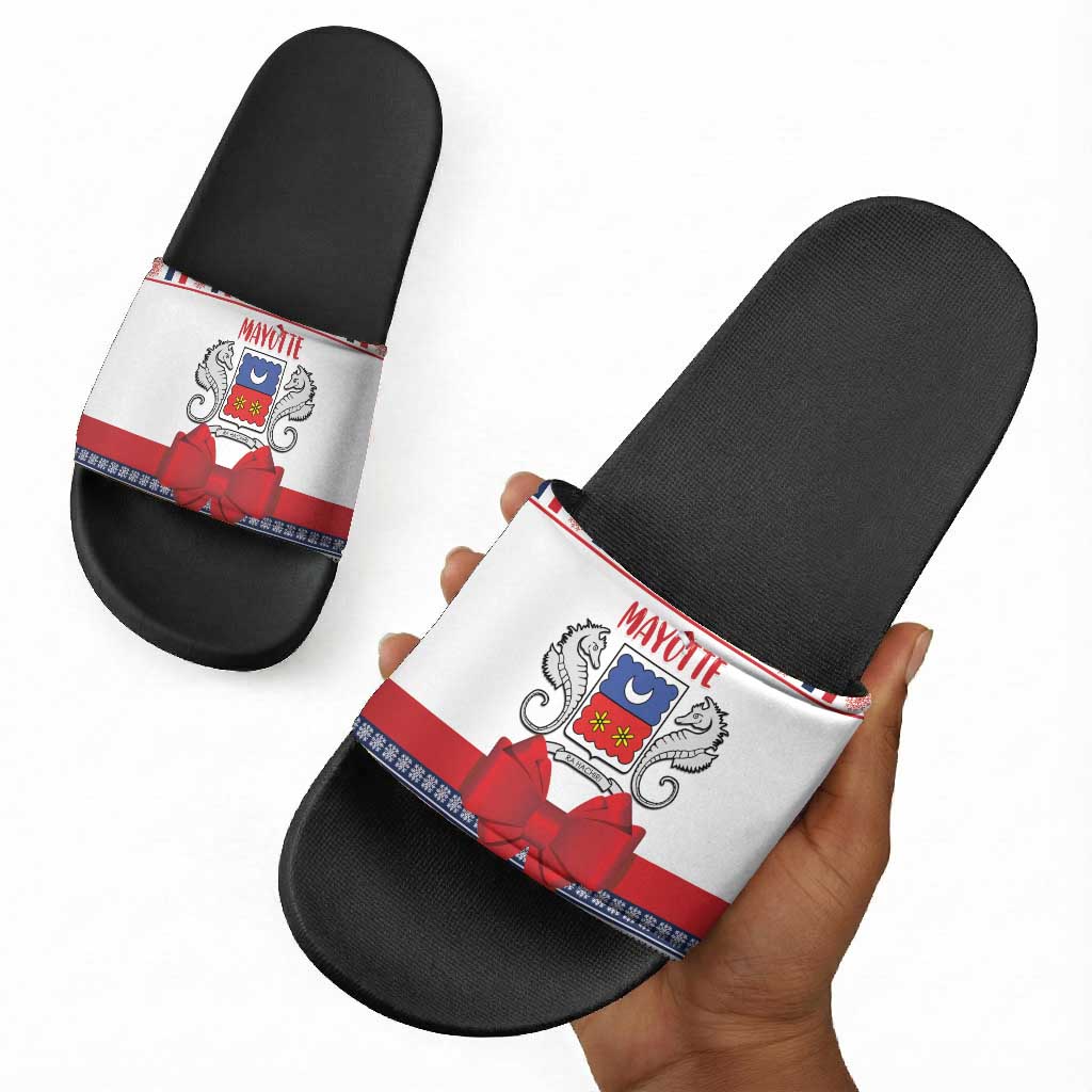 Mayotte Christmas Slide Sandals Joyeux Noel