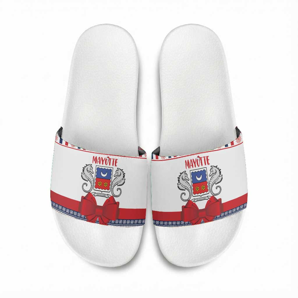 Mayotte Christmas Slide Sandals Joyeux Noel
