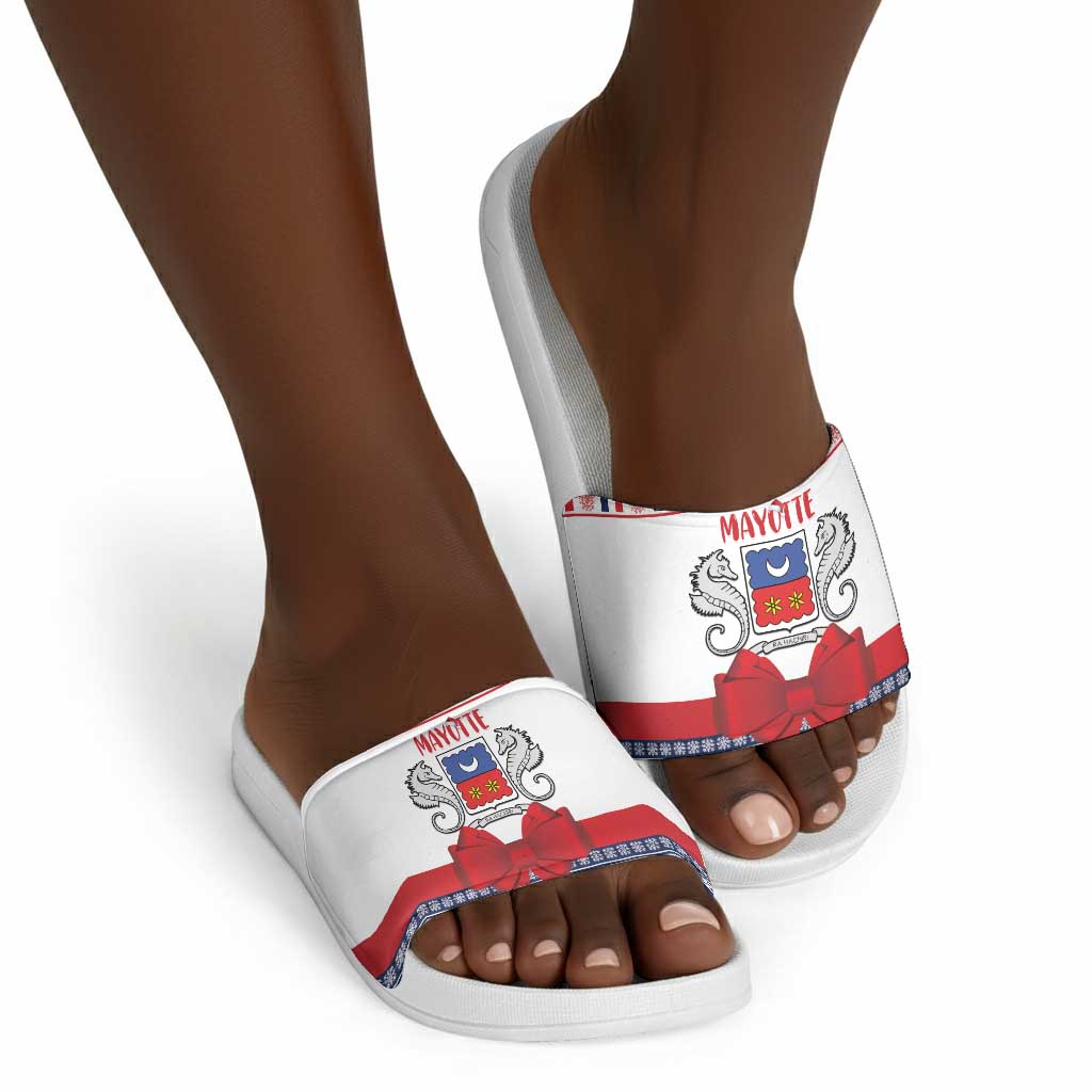 Mayotte Christmas Slide Sandals Joyeux Noel