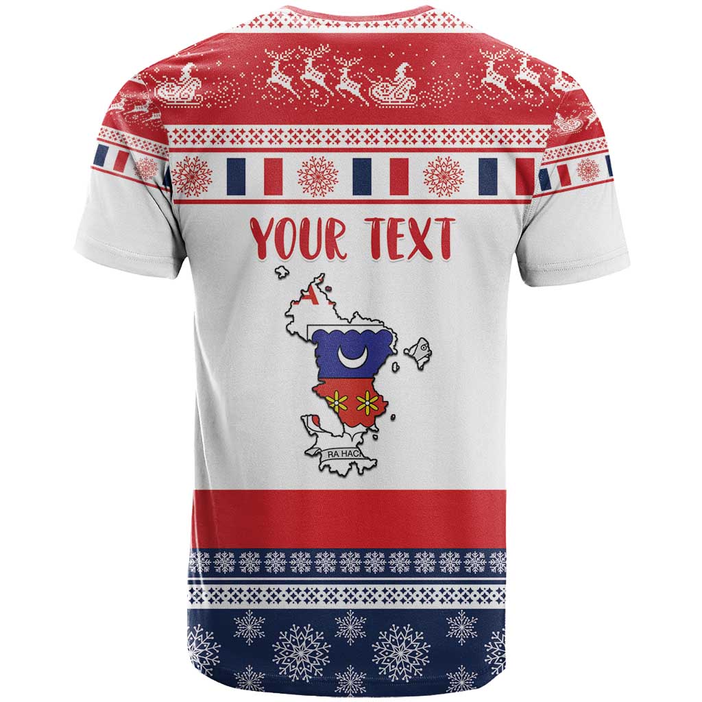 Afro Christmas in Mayotte Personalized T shirt Joyeux Noel - African Pride