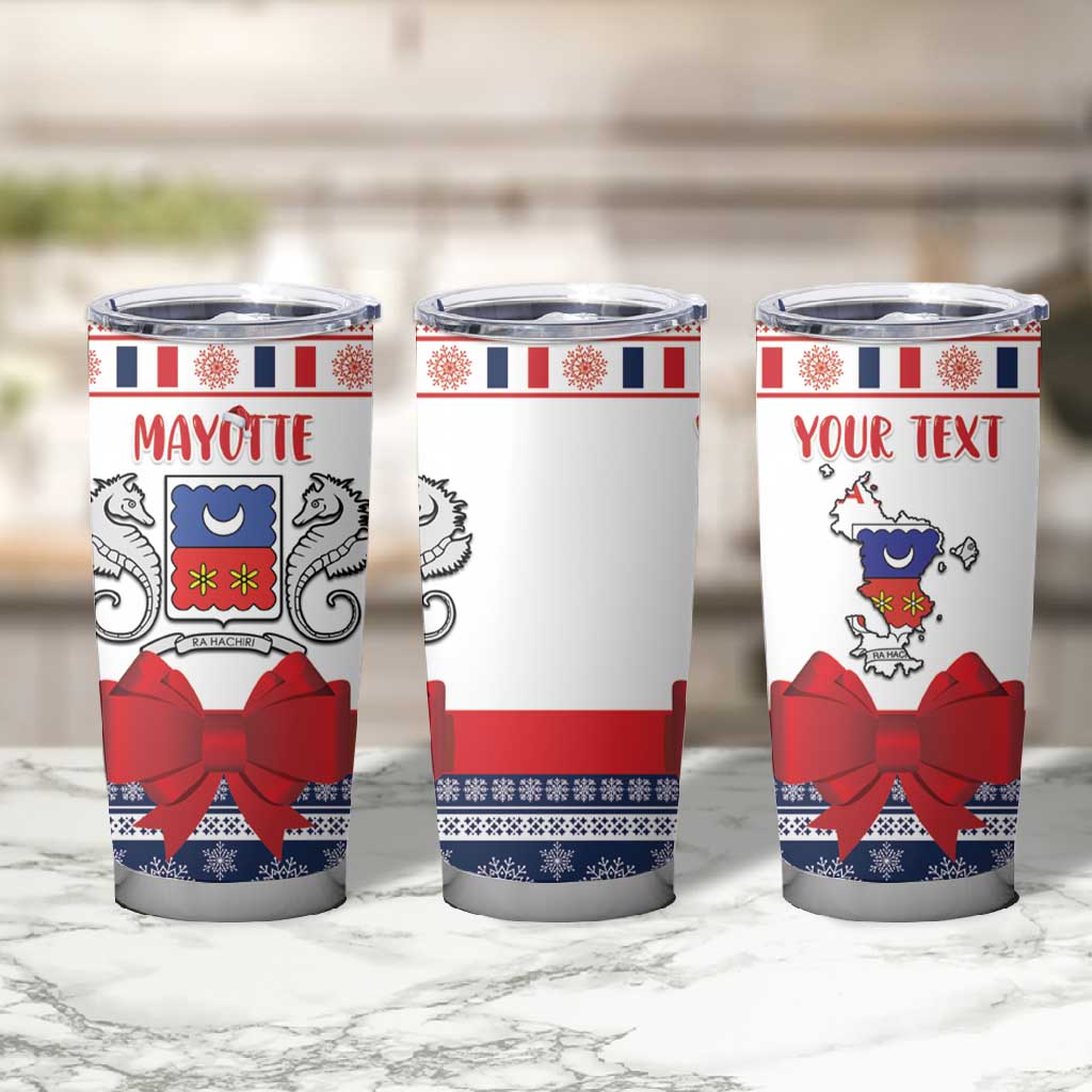 Afro Christmas in Mayotte Personalized Tumbler Cup Joyeux Noel - African Pride