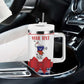 Afro Christmas in Mayotte Personalized Tumbler With Handle Joyeux Noel - African Pride
