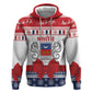 Afro Christmas in Mayotte Personalized Zip Hoodie Joyeux Noel - African Pride