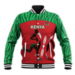Custom Afro Athletics Kenya Baseball Jacket Kenyan Runner - Maasai Shield