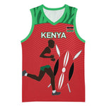 Custom Afro Athletics Kenya Basketball Jersey Kenyan Runner - Maasai Shield LT15
