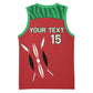 Custom Afro Athletics Kenya Basketball Jersey Kenyan Runner - Maasai Shield LT15