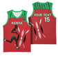 Custom Afro Athletics Kenya Basketball Jersey Kenyan Runner - Maasai Shield LT15