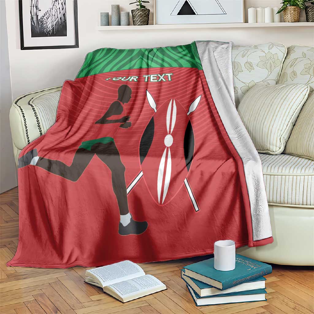 Custom Afro Athletics Kenya Blanket Kenyan Runner - Maasai Shield