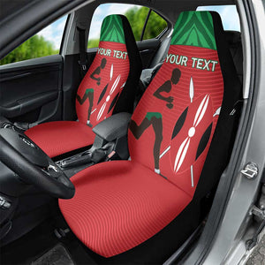 Custom Afro Athletics Kenya Car Seat Cover Kenyan Runner - Maasai Shield