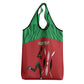 Custom Afro Athletics Kenya Grocery Bag Kenyan Runner - Maasai Shield