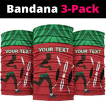 Custom Afro Athletics Kenya Neck Gaiter Kenyan Runner - Maasai Shield LT15