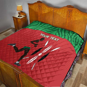 Custom Afro Athletics Kenya Quilt Kenyan Runner - Maasai Shield