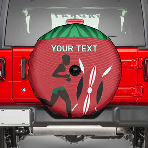 Custom Afro Athletics Kenya Spare Tire Cover Kenyan Runner - Maasai Shield