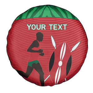 Custom Afro Athletics Kenya Spare Tire Cover Kenyan Runner - Maasai Shield