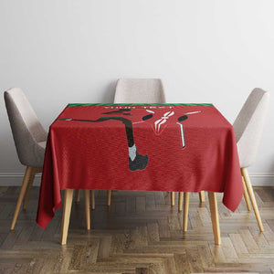 Custom Afro Athletics Kenya Tablecloth Kenyan Runner - Maasai Shield