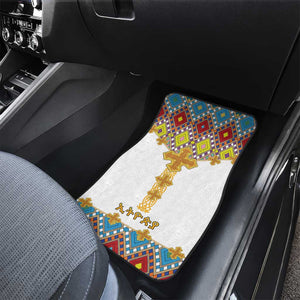 Happy Ethiopian Timkat Car Mats Cross Mix Tilet Pattern