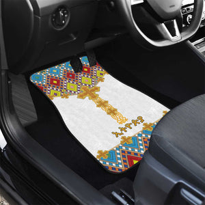 Happy Ethiopian Timkat Car Mats Cross Mix Tilet Pattern