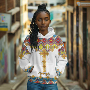 Happy Ethiopian Timkat Hoodie Cross Mix Tilet Pattern