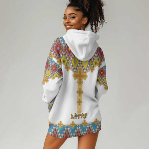 Happy Ethiopian Timkat Hoodie Dress Cross Mix Tilet Pattern