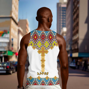 Happy Ethiopian Timkat Men Tank Top Cross Mix Tilet Pattern