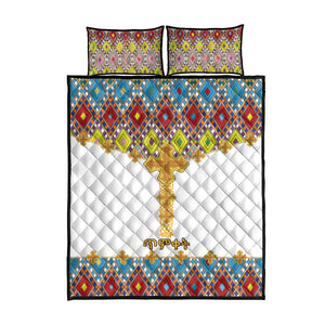 Happy Ethiopian Timkat Quilt Bed Set Cross Mix Tilet Pattern