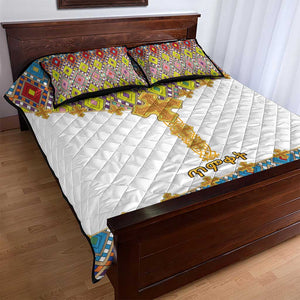 Happy Ethiopian Timkat Quilt Bed Set Cross Mix Tilet Pattern