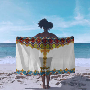 Happy Ethiopian Timkat Sarong Cross Mix Tilet Pattern