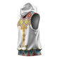 Happy Ethiopian Timkat Sleeveless Hoodie Cross Mix Tilet Pattern - African Pride
