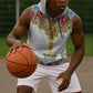 Happy Ethiopian Timkat Sleeveless Hoodie Cross Mix Tilet Pattern - African Pride