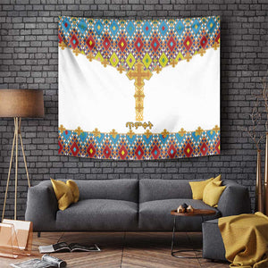 Happy Ethiopian Timkat Tapestry Cross Mix Tilet Pattern