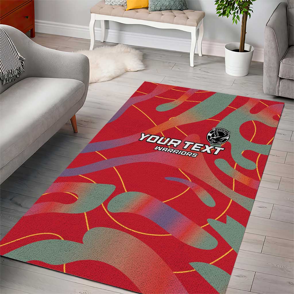 Afro Namibia Football Custom Area Rug Go Namibia Warriors - Sporty Style