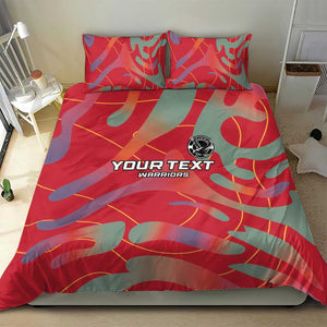 Afro Namibia Football Custom Bedding Set Go Namibia Warriors - Sporty Style