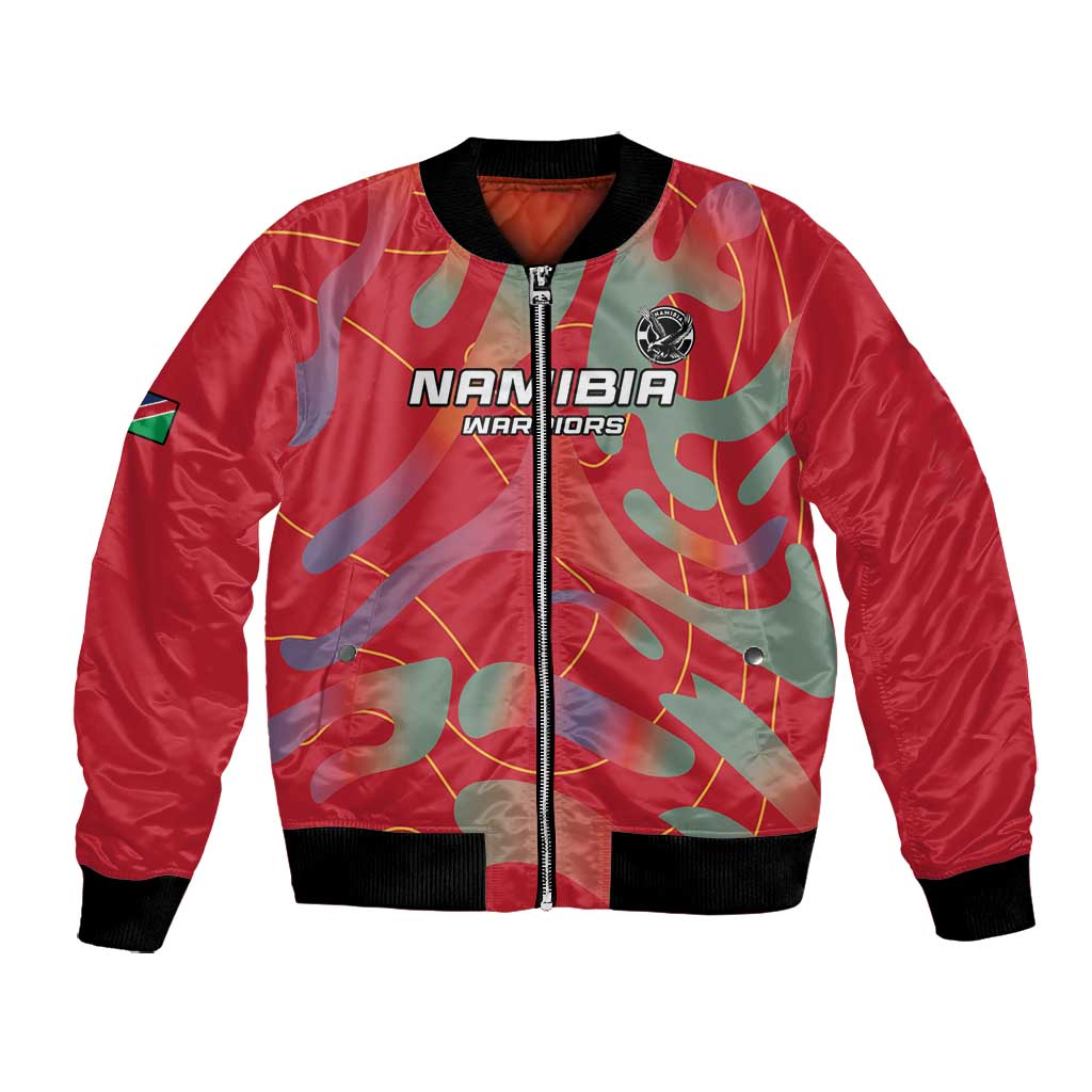 Afro Namibia Football Custom Bomber Jacket Go Namibia Warriors - Sporty Style