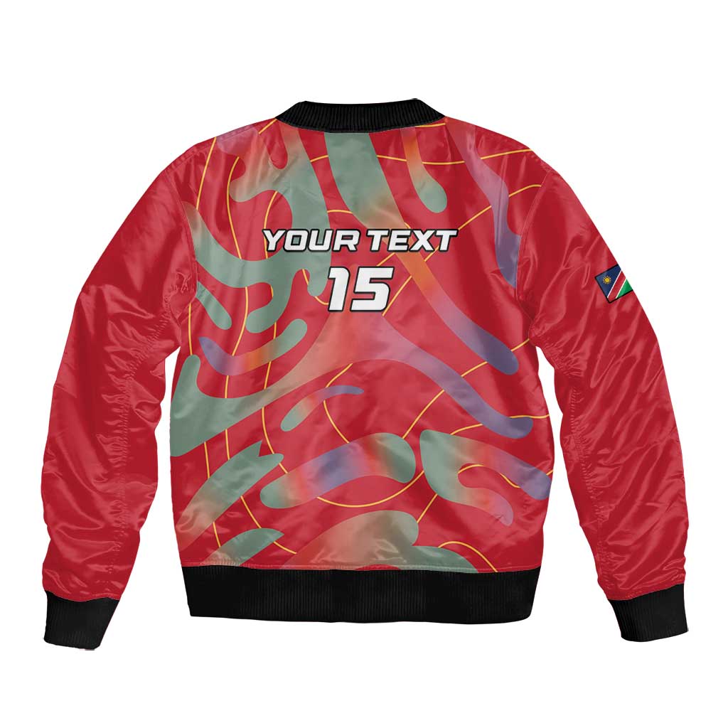 Afro Namibia Football Custom Bomber Jacket Go Namibia Warriors - Sporty Style