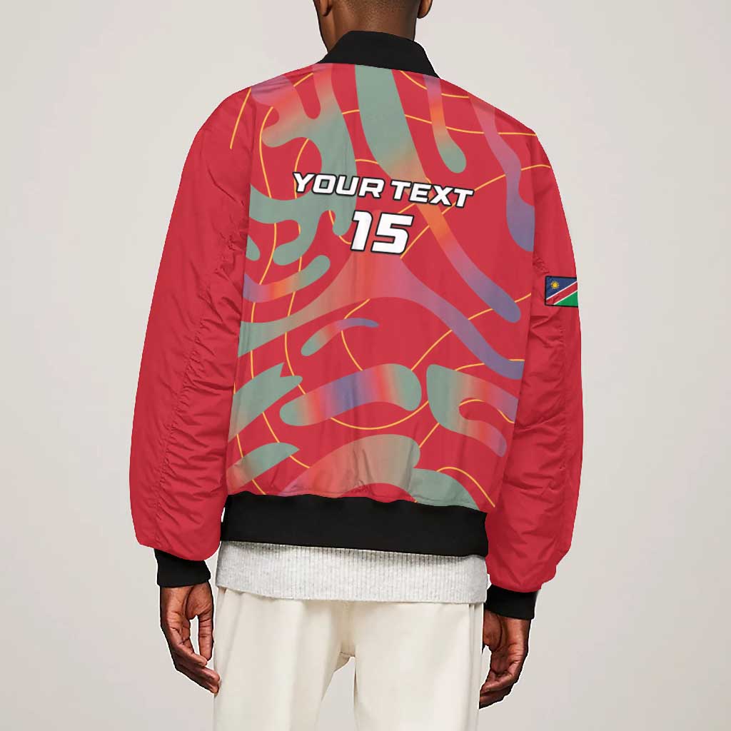 Afro Namibia Football Custom Bomber Jacket Go Namibia Warriors - Sporty Style