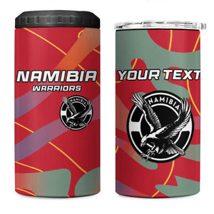 Afro Namibia Football Custom 4 in 1 Can Cooler Tumbler Go Namibia Warriors - Sporty Style