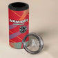Afro Namibia Football Custom 4 in 1 Can Cooler Tumbler Go Namibia Warriors - Sporty Style